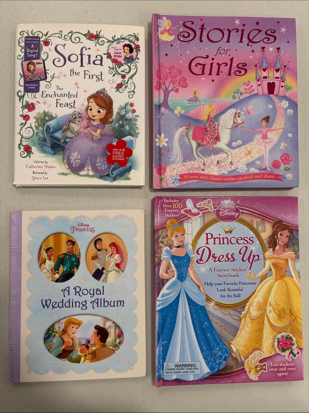 4 Princess Story Books